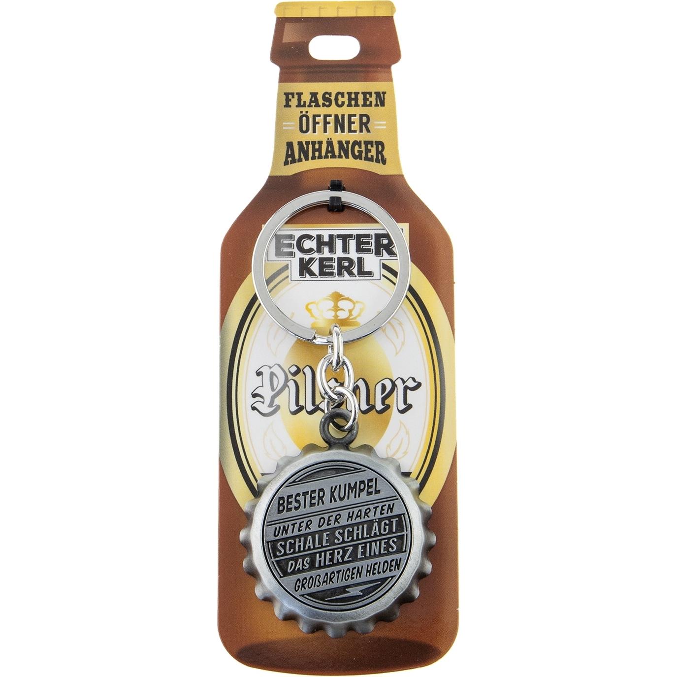 HTI-Living Echter Kerl Flaschenöffner, Flaschenöffner, Silber