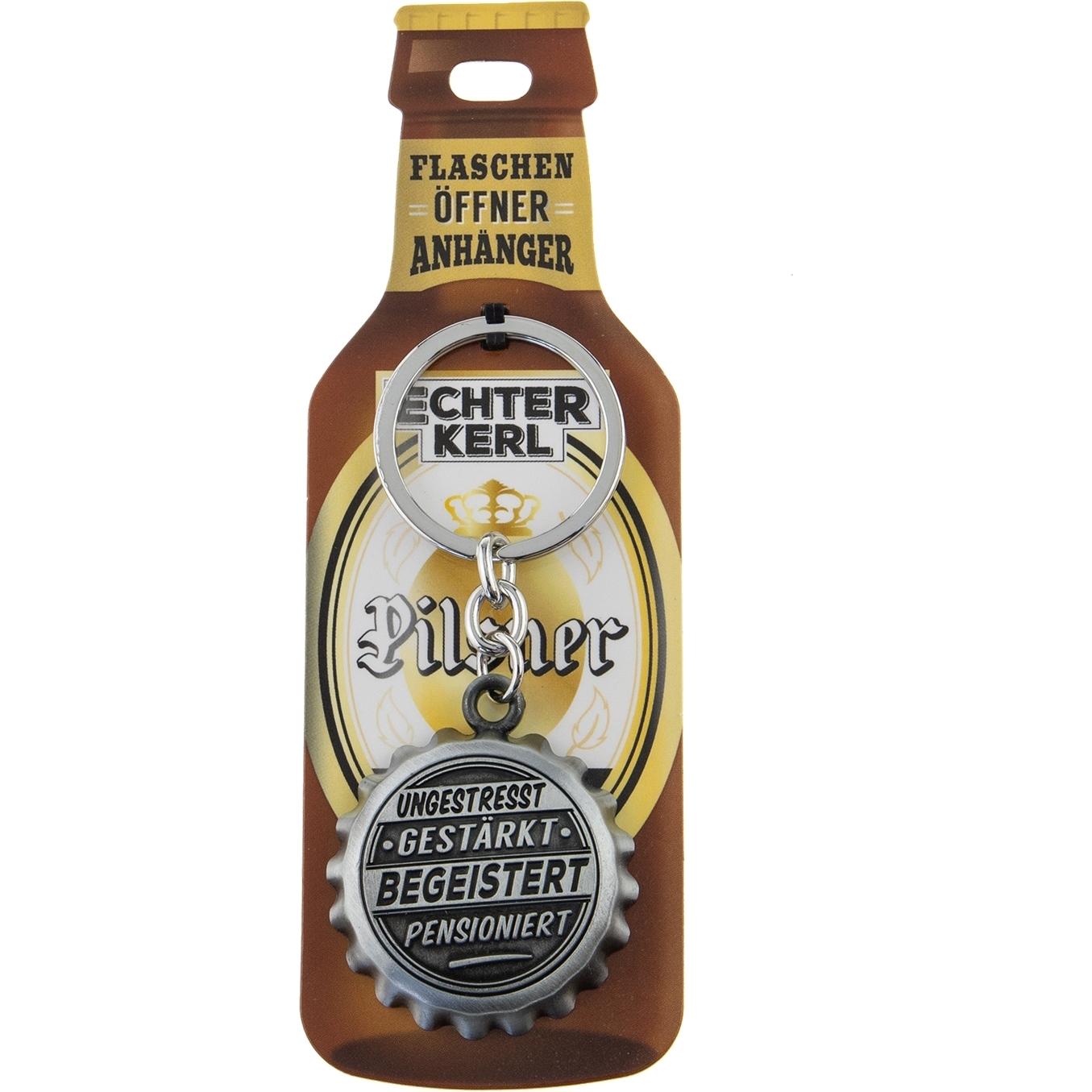 HTI-Living Echter Kerl Flaschenöffner, Flaschenöffner, Silber