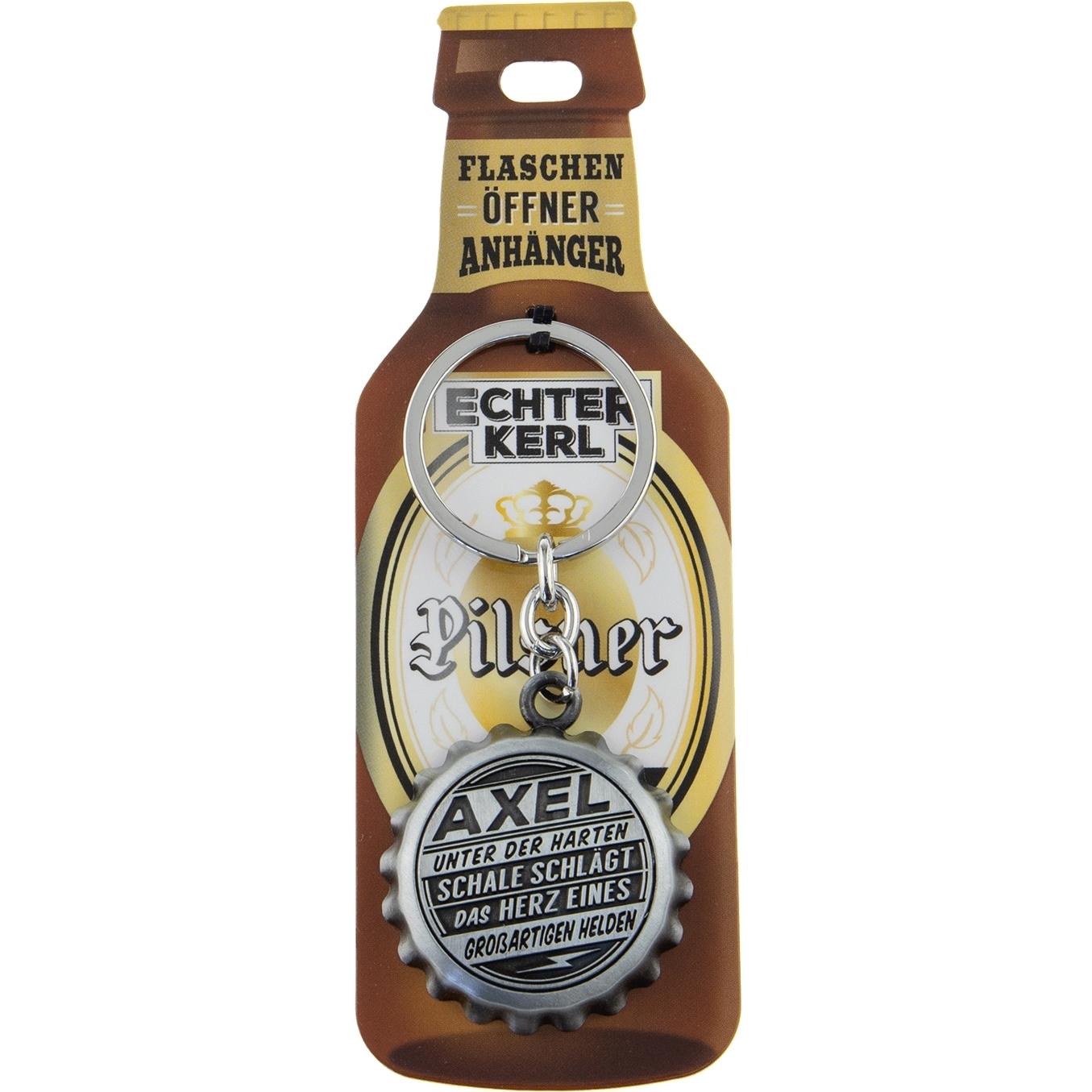 HTI-Living Echter Kerl Flaschenöffner, Flaschenöffner, Silber