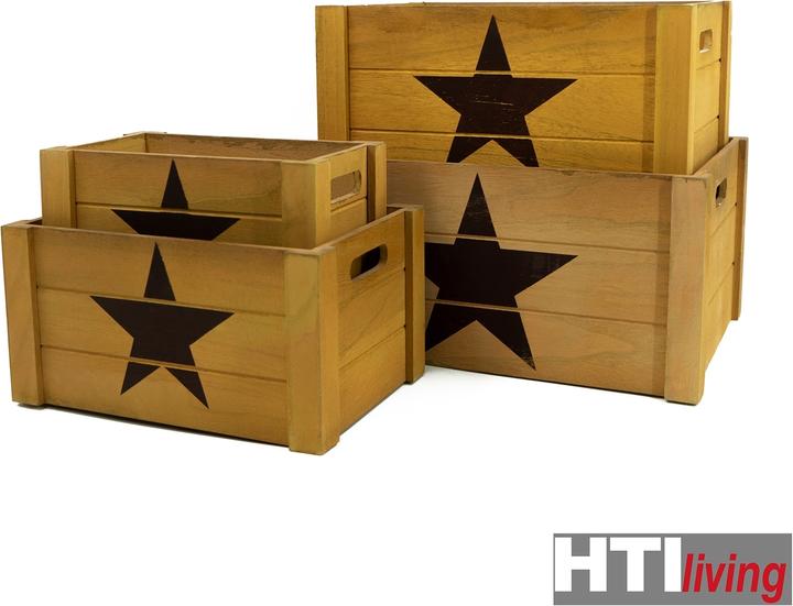 Actual product image HTI-Living Wooden box set (41 x 31 x 20 cm)