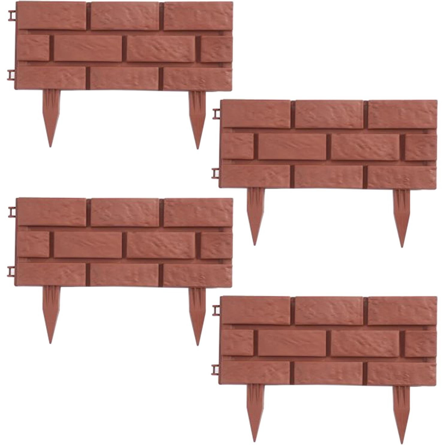 HTI-Living, Rasenkante, Beeteinfassung Steinmauer 4-teilig (180 cm)