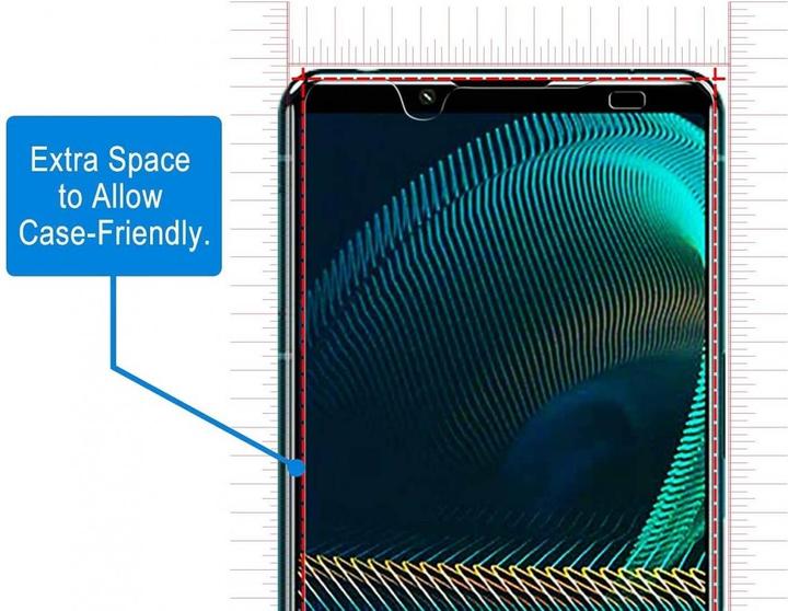 Image du produit Screenguard Sony Xperia 5 III Protection en verre blindé Case Friendly Design (1 pcs, Sony Xperia 5 III)
