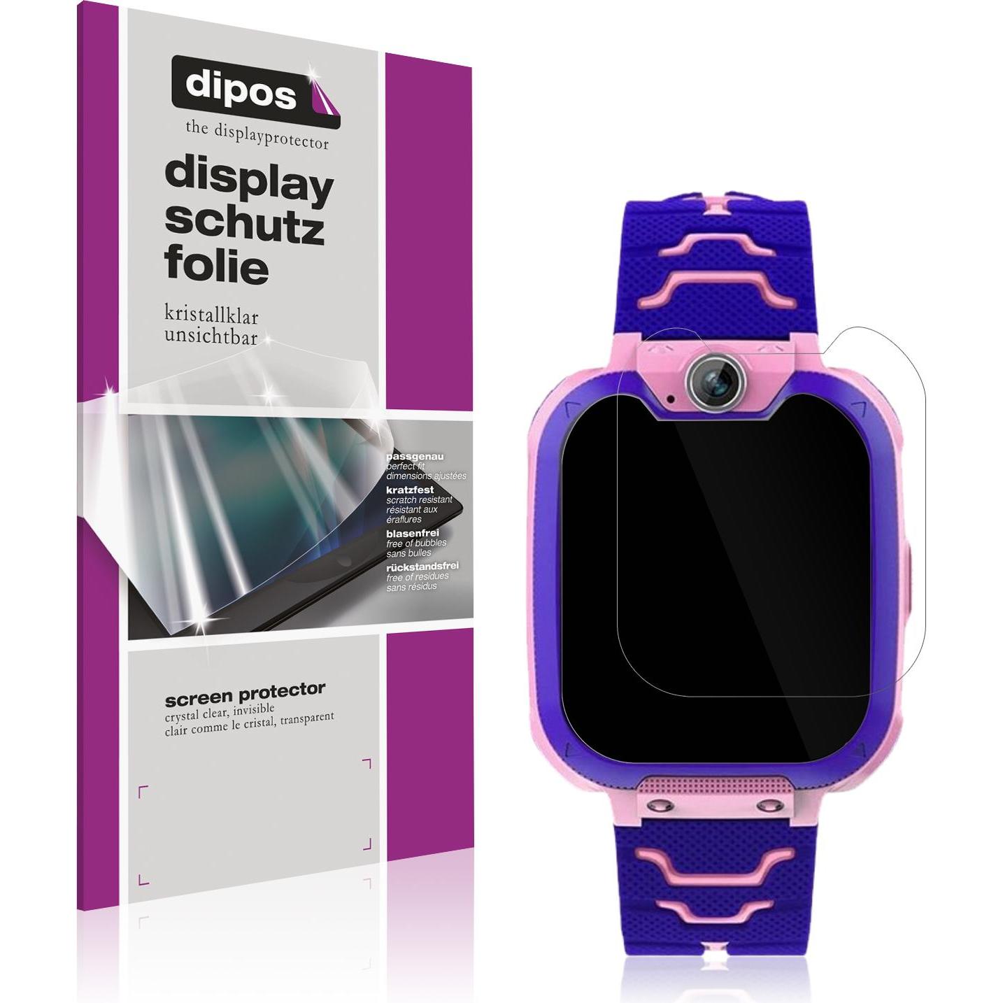 Dipos Schutzfolie Klar für Kesasohe Smartwatch Kinder, Smartwatch Schutzfolie, Transparent