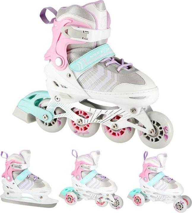 Produktbild Nils Rolki Extreme NH18192 z wymienną płozą regulowane białe r. 29-33 (29, 30, 31, 32, 33)