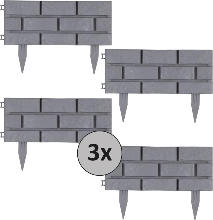 Actual product image HTI-Living Bed Edging Stone Wall Grey (540 cm)