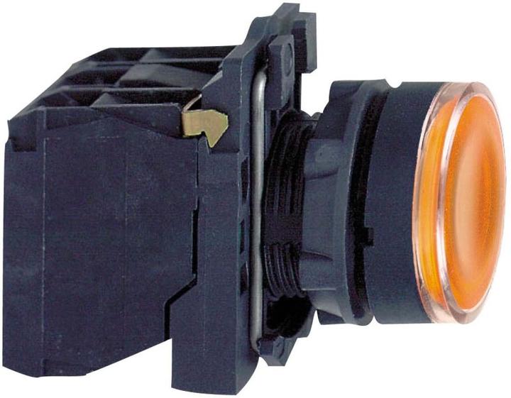 Produktbild Schneider Electric Ill Pushbutton Round Yellow 1NO/1NC 220V