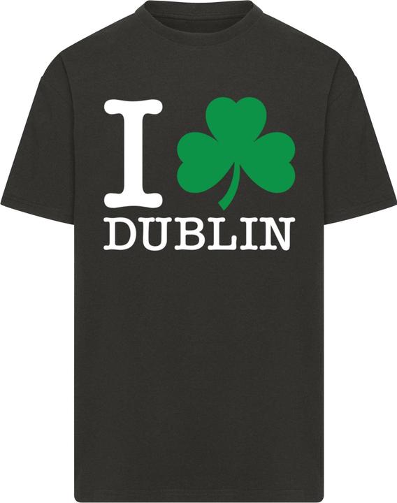 Produktbild Merchcode I Heart Dublin Shamrock Heavy Oversize Tee - 197389 (L)