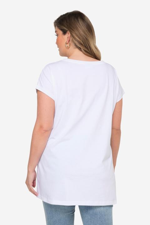 Image du produit Miamoda T-shirt oversized, avec broderies ajourées et col rond (48)