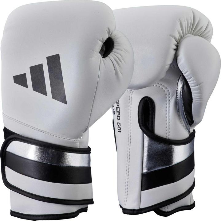Produktbild adidas Boxhandschuhe Speed 500 white/black Microfibre, ADISBG501 (12 OZ)