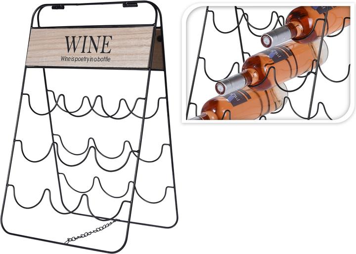 Actual product image HTI-Living Wine rack (9 bottles, 30 x 26 x 49 cm)