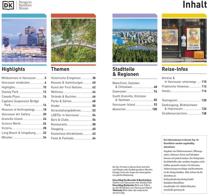 Immagine prodotto Top 10 Reiseführer Vancouver (Tedesco, DK Verlag Viaggi, 2022)