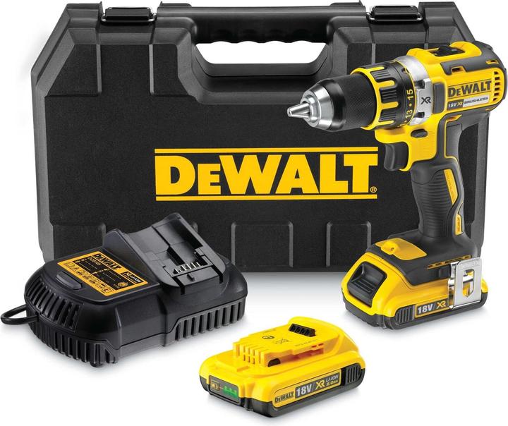 Image du produit DeWalt Perceuse compacte sans balais 18V 2Ah (Fonctionnement sur batterie)