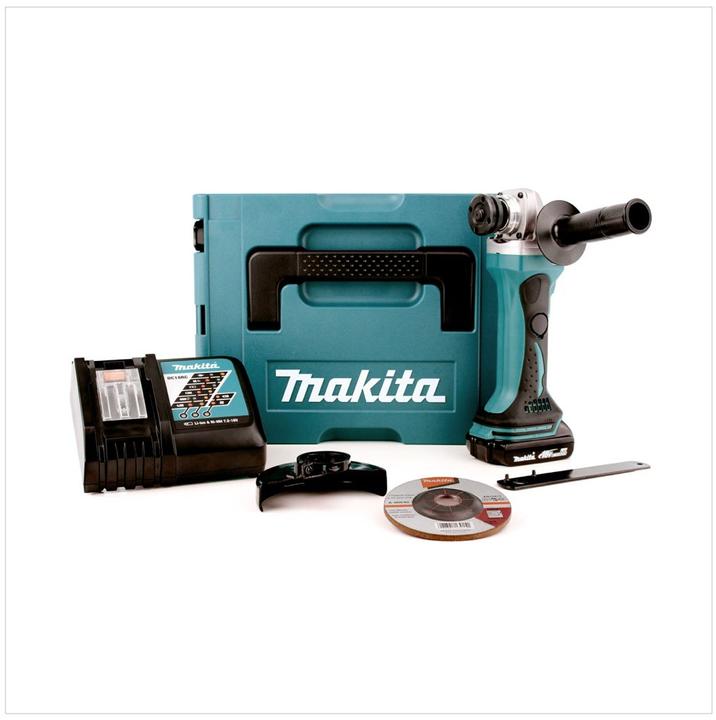 Immagine prodotto Makita DGA 452 RA1J Smerigliatrice angolare a batteria 18V / 115 mm in valigetta Makpac + 1x Batteri (115 mm)