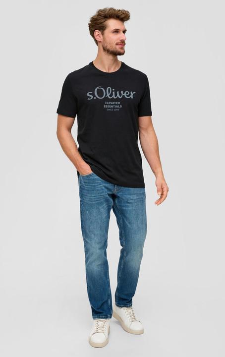 Actual product image S.Oliver T-Shirt Casual Bequem sitzend Logo T-Shirt (M)