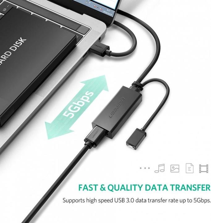 Actual product image Ugreen USB 3.0 Extension Cable with Repeater Signal Booster (10 m, USB 3.2 Gen 1)