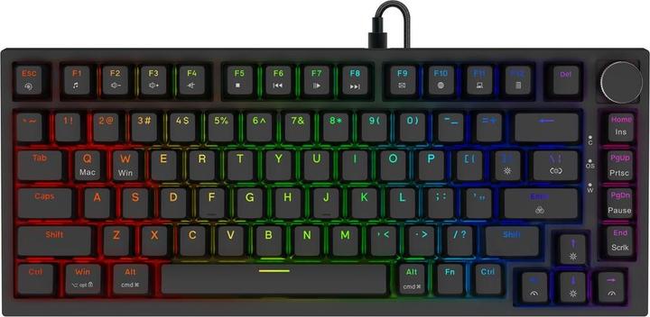 Actual product image Savio ASTRAL BLACK JADE Tastatur Gaming USB QWERTY US International Schwarz (US, Cable)