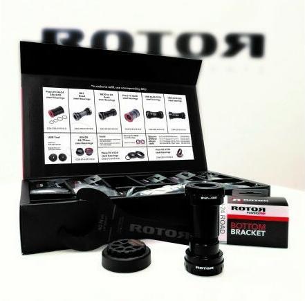 Actual product image Rotor Bike Components Press Fit 4124 bottom bracket Road/MTB to 24 mm steel