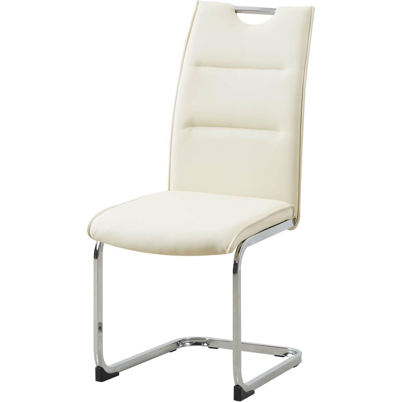 Thumbnail - HTI-Line, Stühle, Schwingstuhl 4er Set PU creme