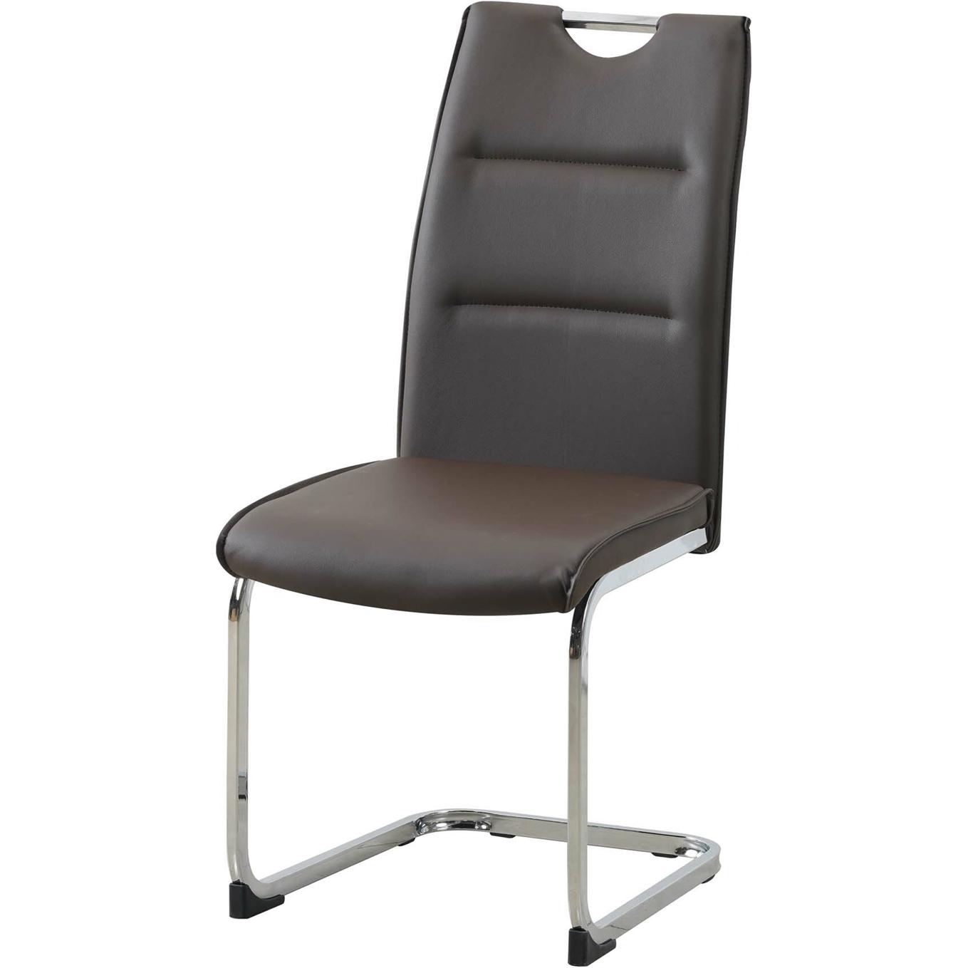 Thumbnail - HTI-Line, Stühle, Schwingstuhl 4er Set PU braun