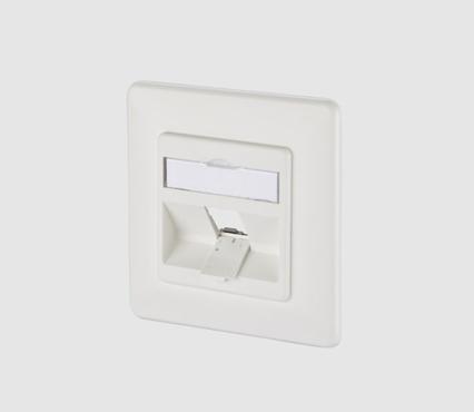 Produktbild Metz Connect 130B20D11002KE Keystone 1Port DE UP leer reinweiss Anschlussdose