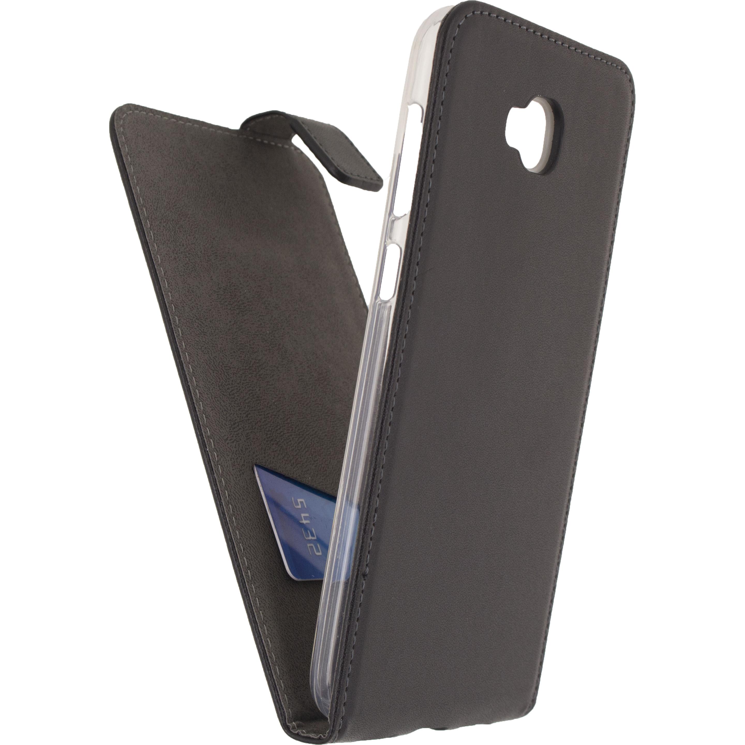 Mobilize Klassisches Gelly Flip Etui (Asus Zenfone 4 Selfie), Smartphone Hülle, Schwarz