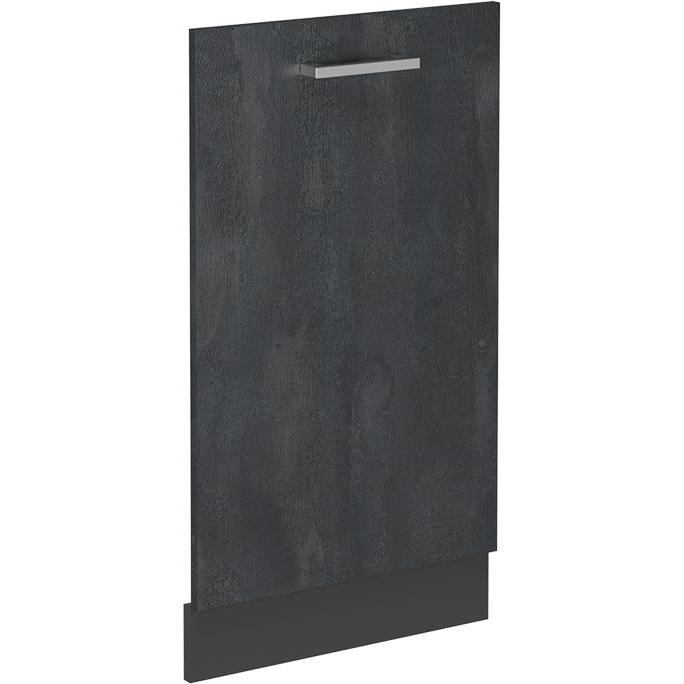Vichy Geschirrspülblende R-Line, Schwarz Beton/Anthrazit, 45 cm ohne Arbeitsplatte, Geschirrspüler Zubehör, Schwarz