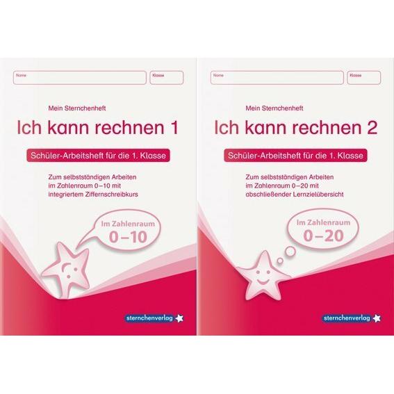 Ich kann rechnen 1 und Ich kann rechnen 2 als Kombi, Schüler-Arbeitshefte für die 1. Klasse, Schulbücher von Katrin Lang...