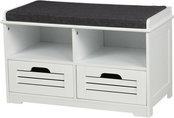 HTI-Line Schuhbank mit 2 Schubladen (71 x 35 x 43 cm)