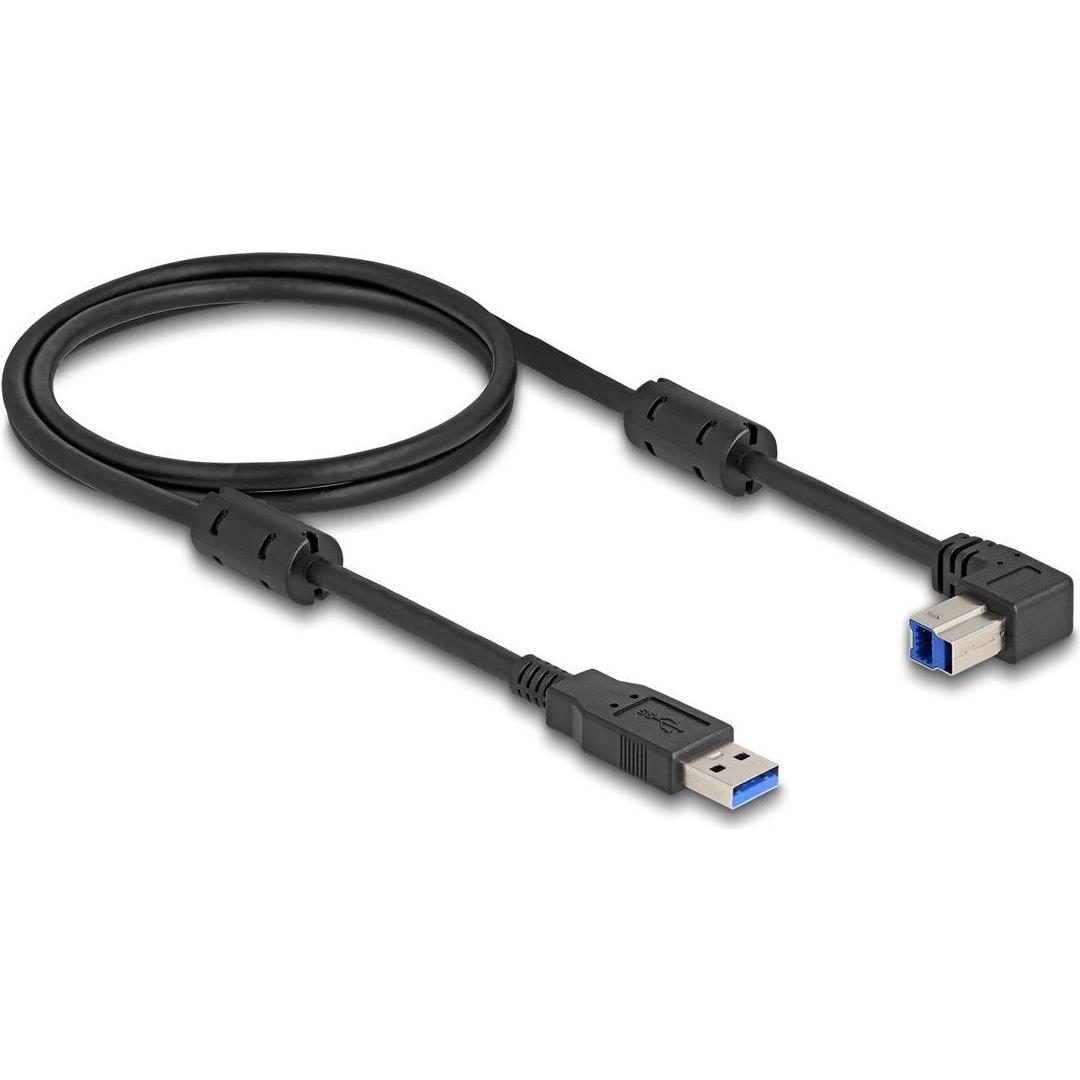 Thumbnail - Delock USB 5 Gbps Kabel Typ-A Stecker zu Typ-B Stecker 90° u (1 m, USB 3.2 Gen 1), USB Kabel