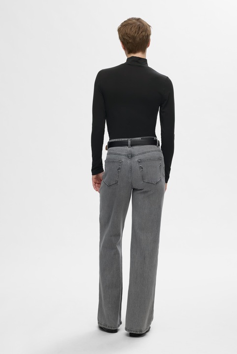 Image du produit Selected Femme Basic Haut à col haut avec manches longues (M)