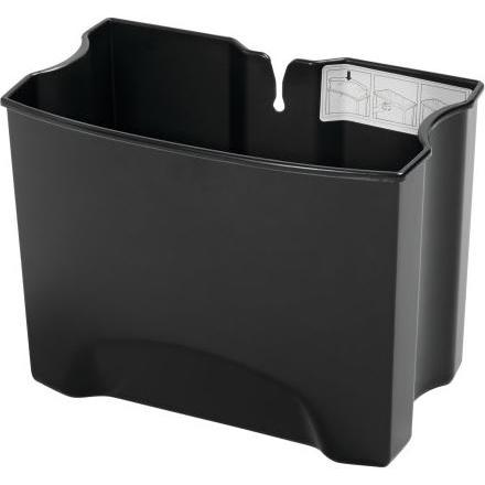 Rubbermaid Cestino a pedale Slim Jim nero 15 L per cestino Step-On in acciaio inossidabile, Pattumiera, Nero