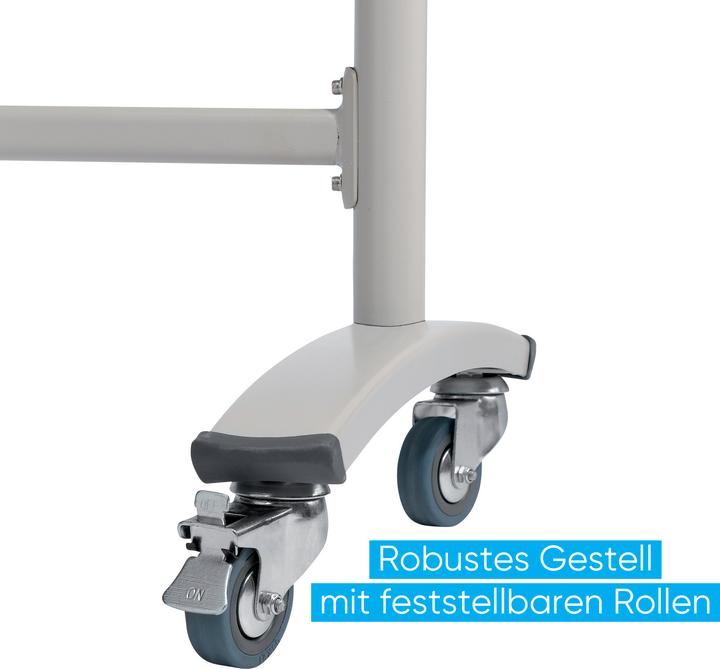 Produktbild Franken Whiteboard Mobil mit Drehfunktion Stahl (120 x 120 cm)