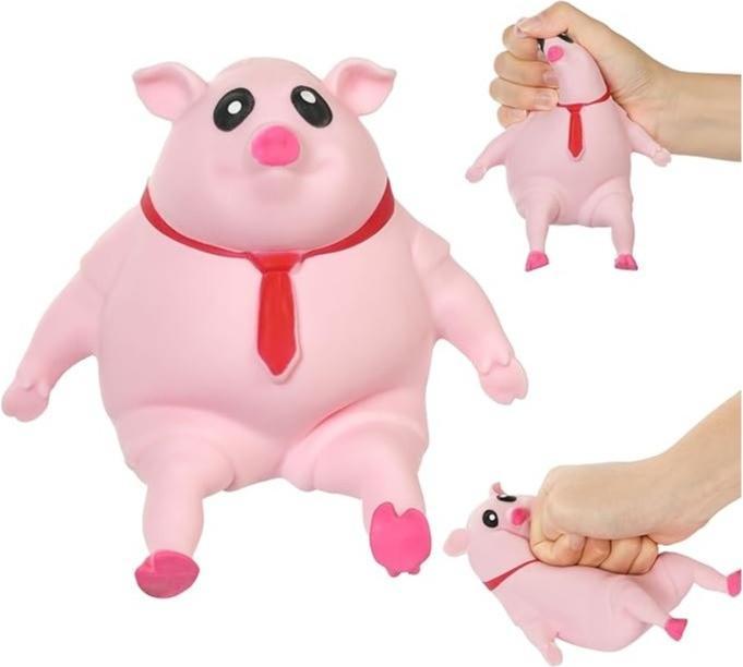 I Am Creative Anti-Stress Knautsch Schwein 14.5x10cm Squishy Spielzeug Rosa