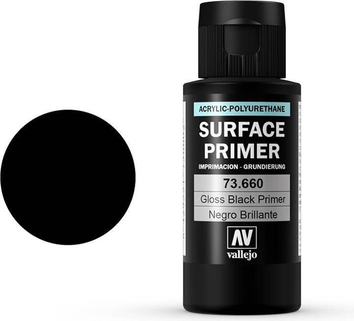 Actual product image Vallejo Surface Primer - Gloss Black Primer (73.660)