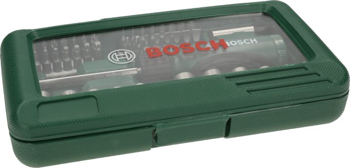 Produktbild Bosch Zubehör Titan-Schraubendreher-Set 46 Stück(e) (Innensechsrund TX M10, Innensechsrund TX M15, Innensechsrund TX M20, Innensechsrund TX M30, Kreuz Phillips PH M1, Kreuz Phillips PH M2, Innensechsrund TX M27, Innensechsrund TX M40, Kreuz Phillips PH M0, Kreuz Pozidriv PZ M1, Kreuz Pozidriv PZ M3, Kreuz Pozidriv PZ M0, Sechskant (hexagonal) M2)