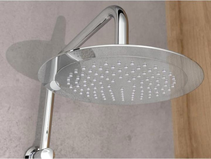 Actual product image Eisl Rain shower Bathroom overhead shower set chrome for gluing Shower system Rain shower DX12009