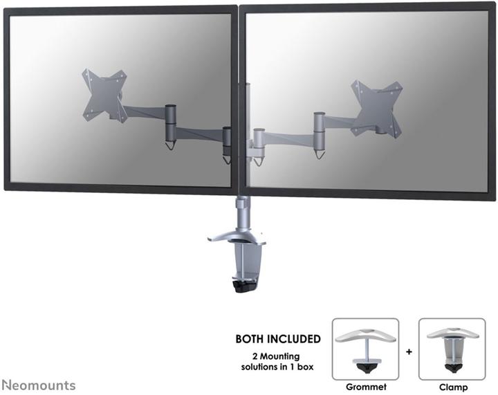 Produktbild Neomounts FPMA-D1330DSILVER Monitor Tischhalterung (Tisch, 24", 9 kg)