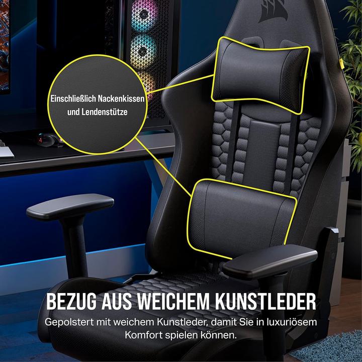 Actual product image Corsair TC100 RELAXED - Leatherette (Black)