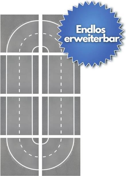 Actual product image Open Bricks Substructural Road Plate Straight 32x32