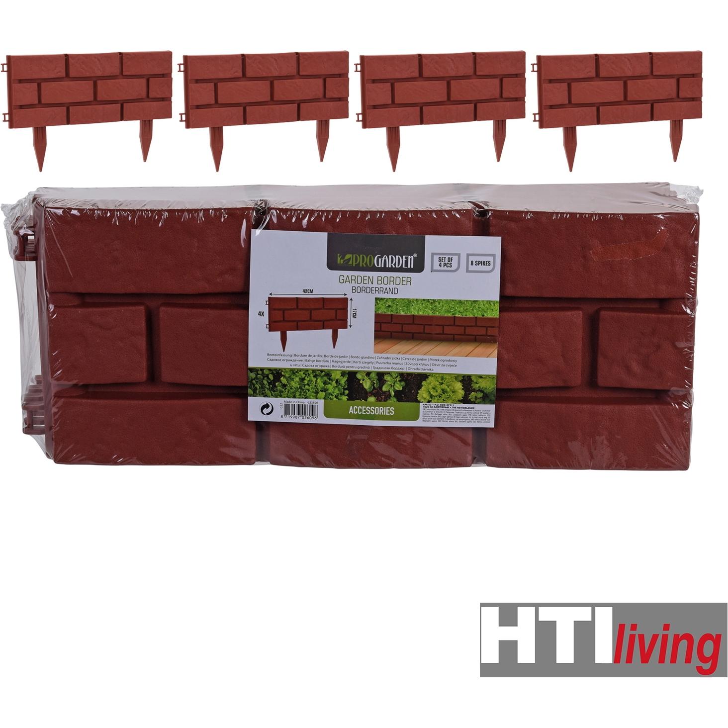 HTI-Living, Rasenkante, Beeteinfassung 4er Set (42 cm)