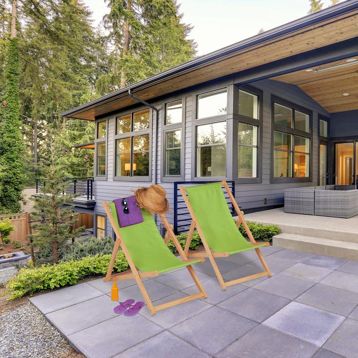 Produktbild Relaxdays Holzliegestuhl (92 cm)