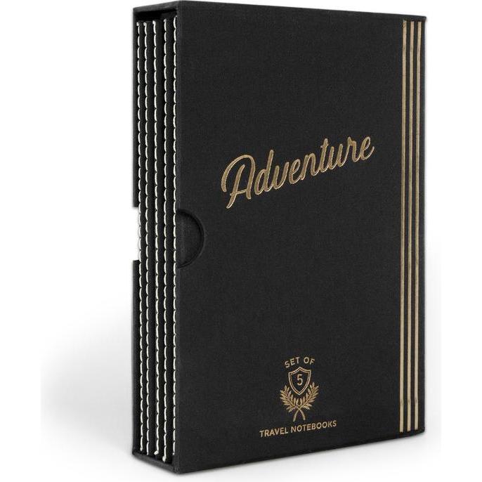 Designworks, Heft + Block, Adventure Travel Notebook Set (Speziallineatur, Weicher Einband)