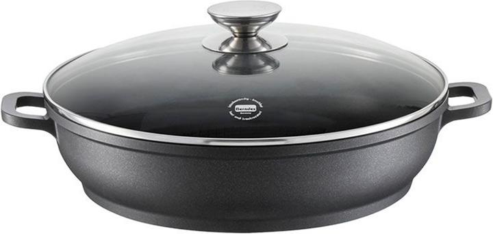 Berndes Serving Pan with Glass Lid Induction (32 cm, Frying pan, Cast aluminium)
