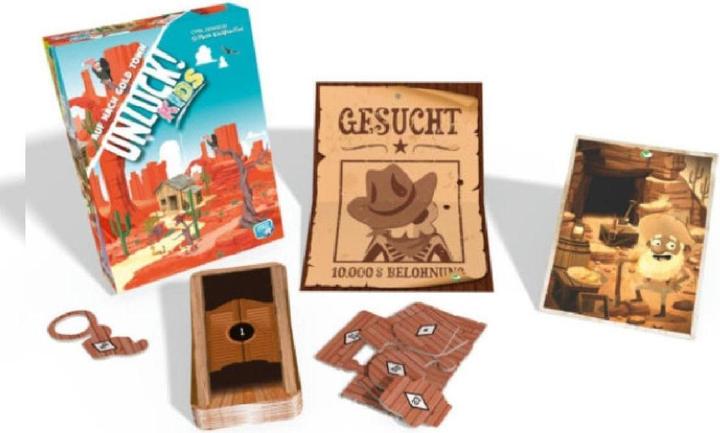 Immagine prodotto Asmodée SCOD0116 - Sblocca! Kids: Off to Gold Town, puzzle game, per 1-4 giocatori, da 6 anni (EN) (Tedesco, 1 - 4 Giocatori)
