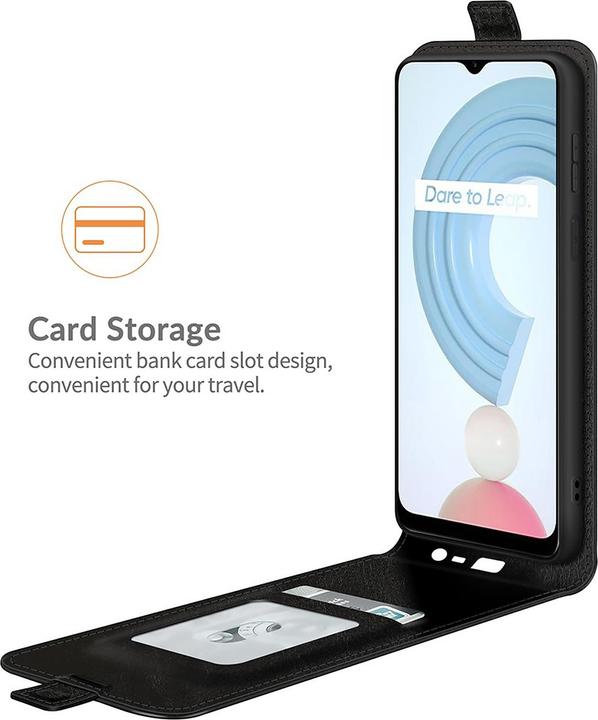 Actual product image Cazy Flip cover compatible with Realme C21Y/C25Y - foldable imitation leather - (Realme C21Y, Realme C25Y)