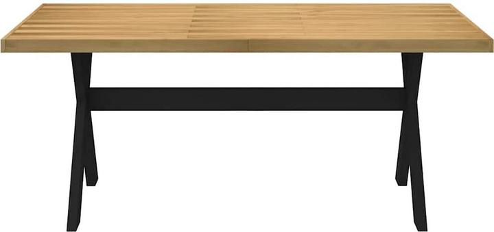 Produktbild VidaXL Esstisch NOAIN X-Form-Beine 180x90x75 cm Massivholz Kiefer (180 x 90 x 75 cm)