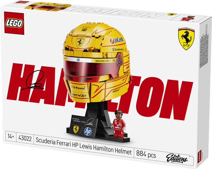 Actual product image LEGO Scuderia Ferrari HP Lewis Hamilton Helmet (LEGO Editions)