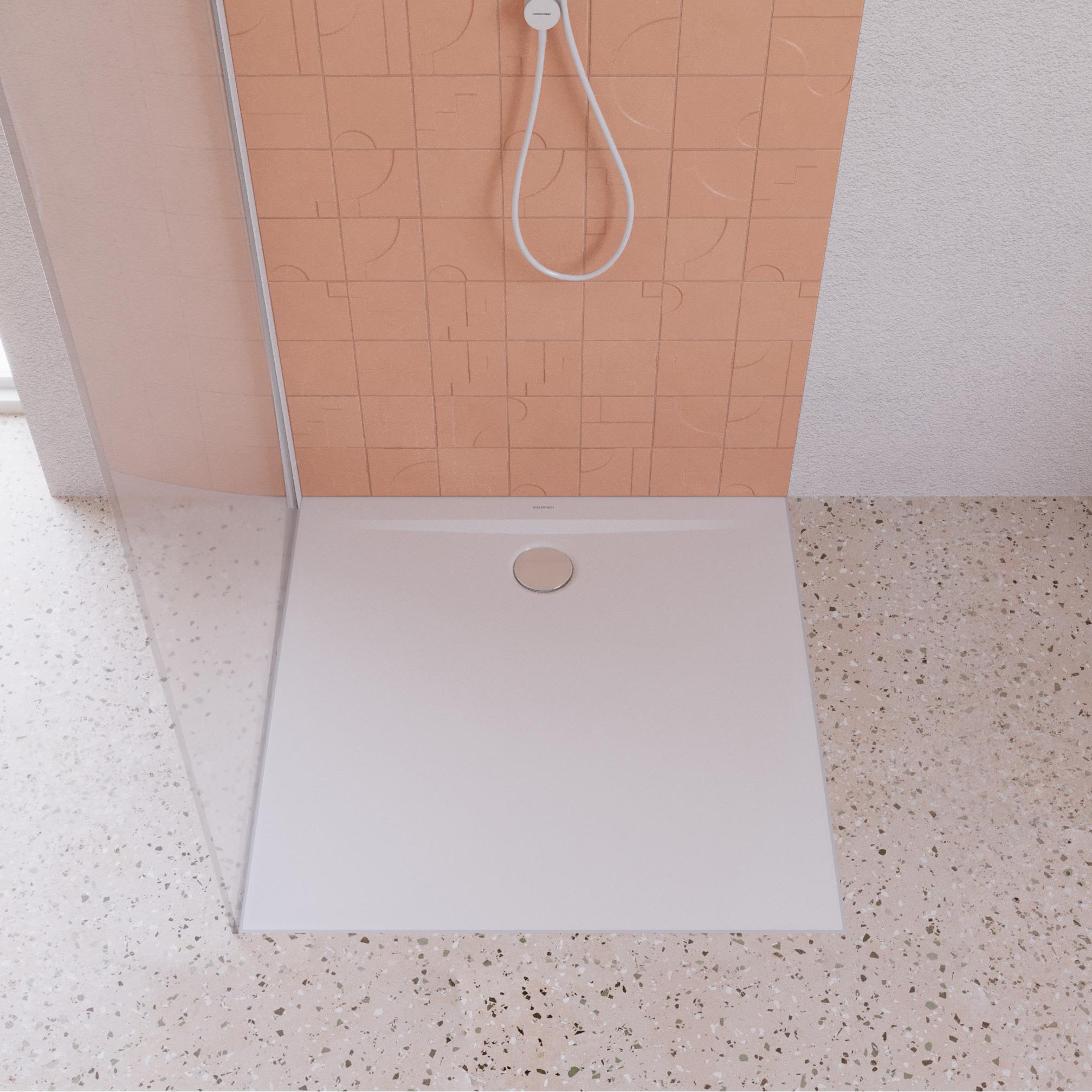Kaldewei, Duschwanne, Superplan Zero Duschfläche mit Wannenträger extraflach, 900x900mm, 35244798