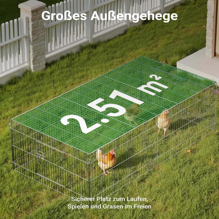 Actual product image Wiltec Outdoor enclosure cover 216x116x65cm small animal enclosure run outdoor enclosure
