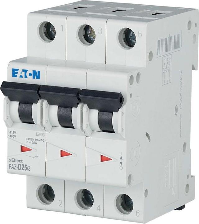 Produktbild Eaton Circuit Breaker, D Curve, 25A, 3-Pole